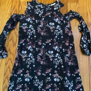 Cold shoulder shift dress